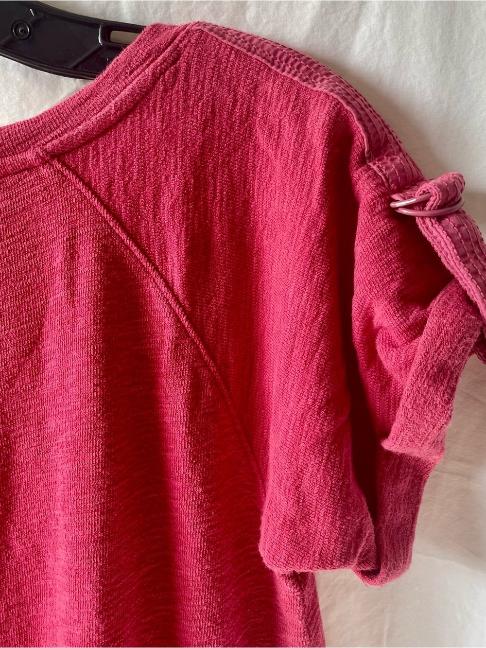 Anthropologie Red Short Sleeve Tiered Dress - Picture 5 of 7